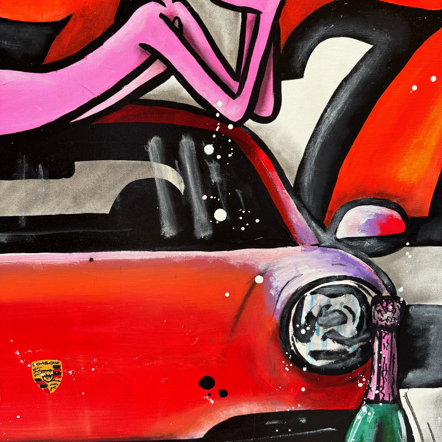 Pink Panther love the red Porsche 777