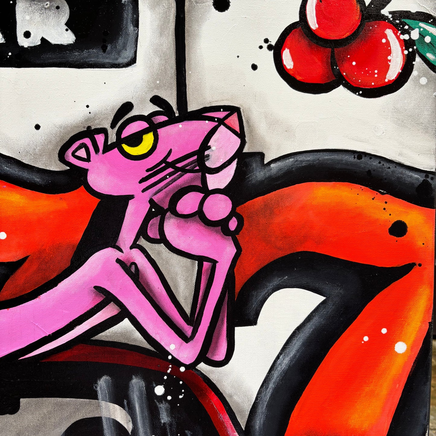 Pink Panther love the red Porsche 777