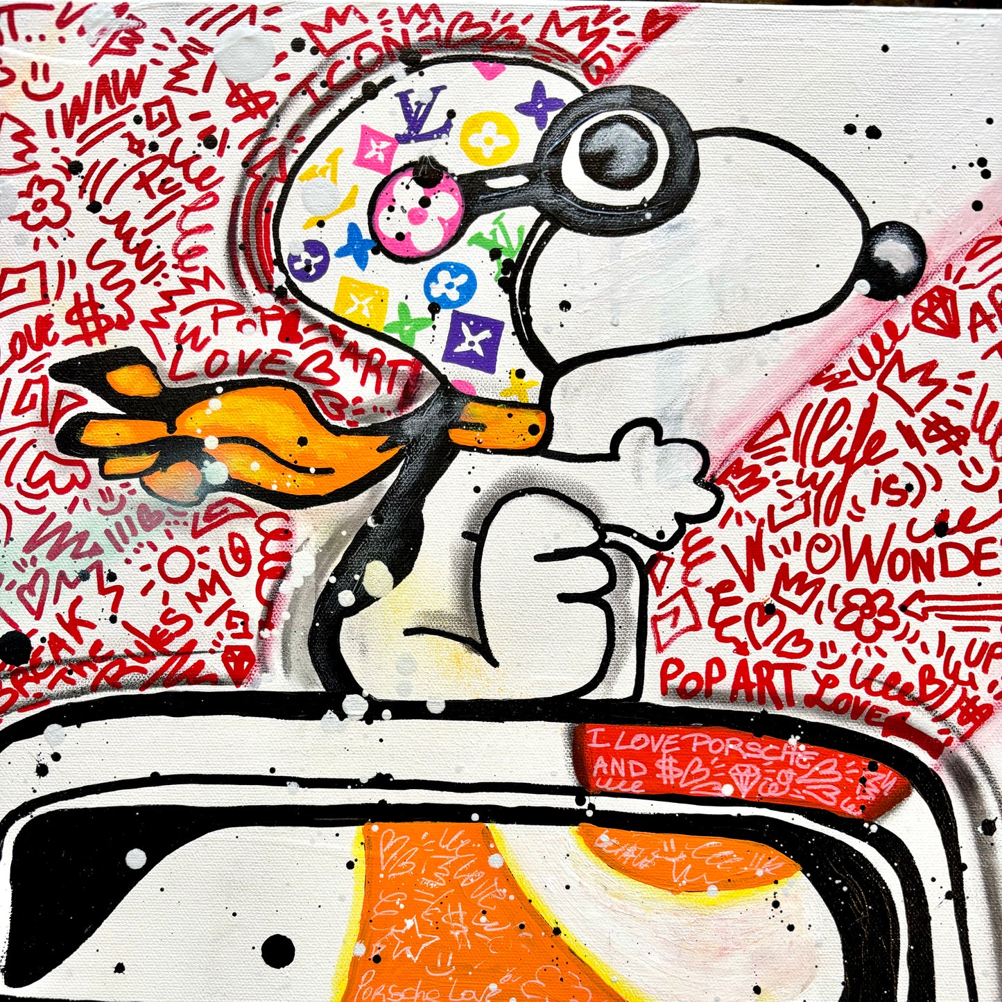 Snoopy likes Porsche