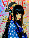 Sexy en rouge et bleu