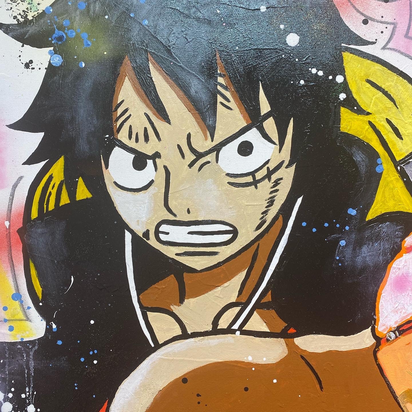 Graffiti de Luffy Red