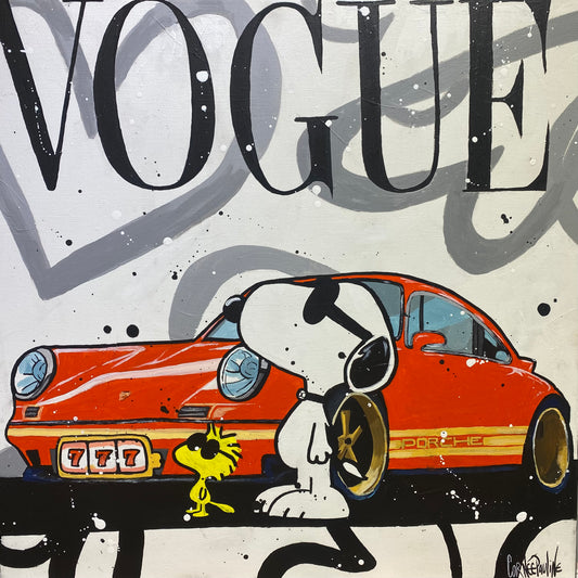 Tableau pop art snoopy