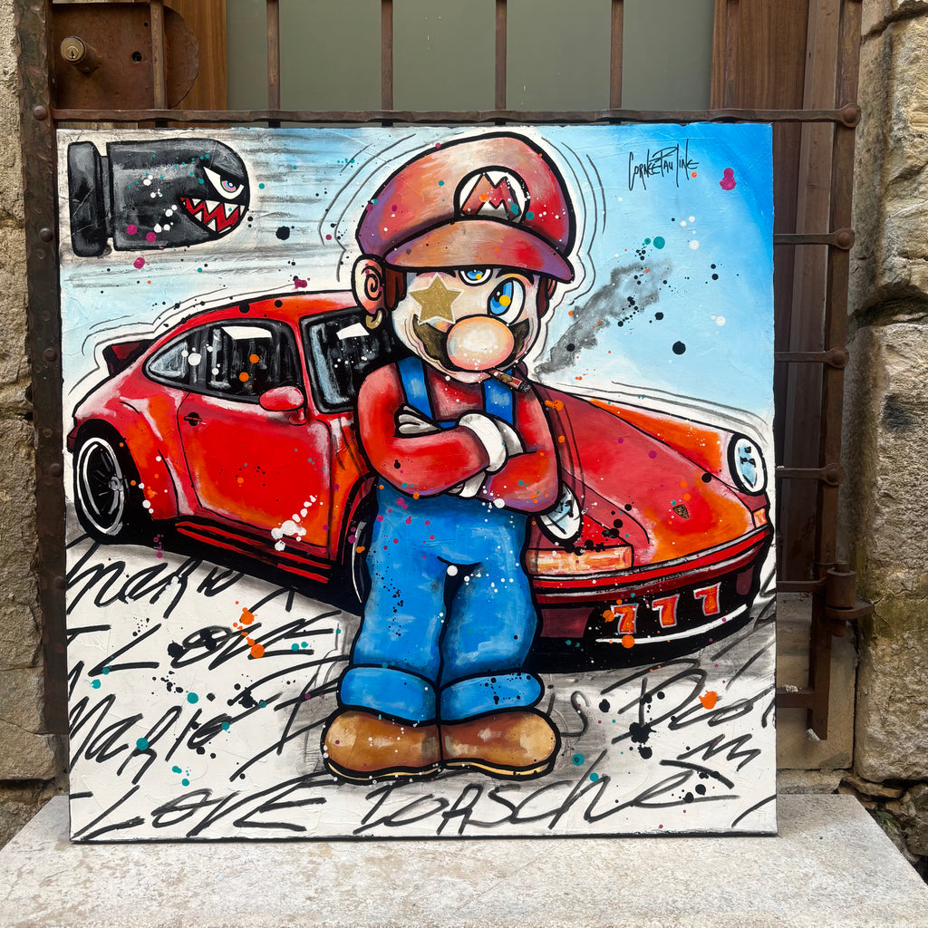 Mario like pop art 911 Porsche