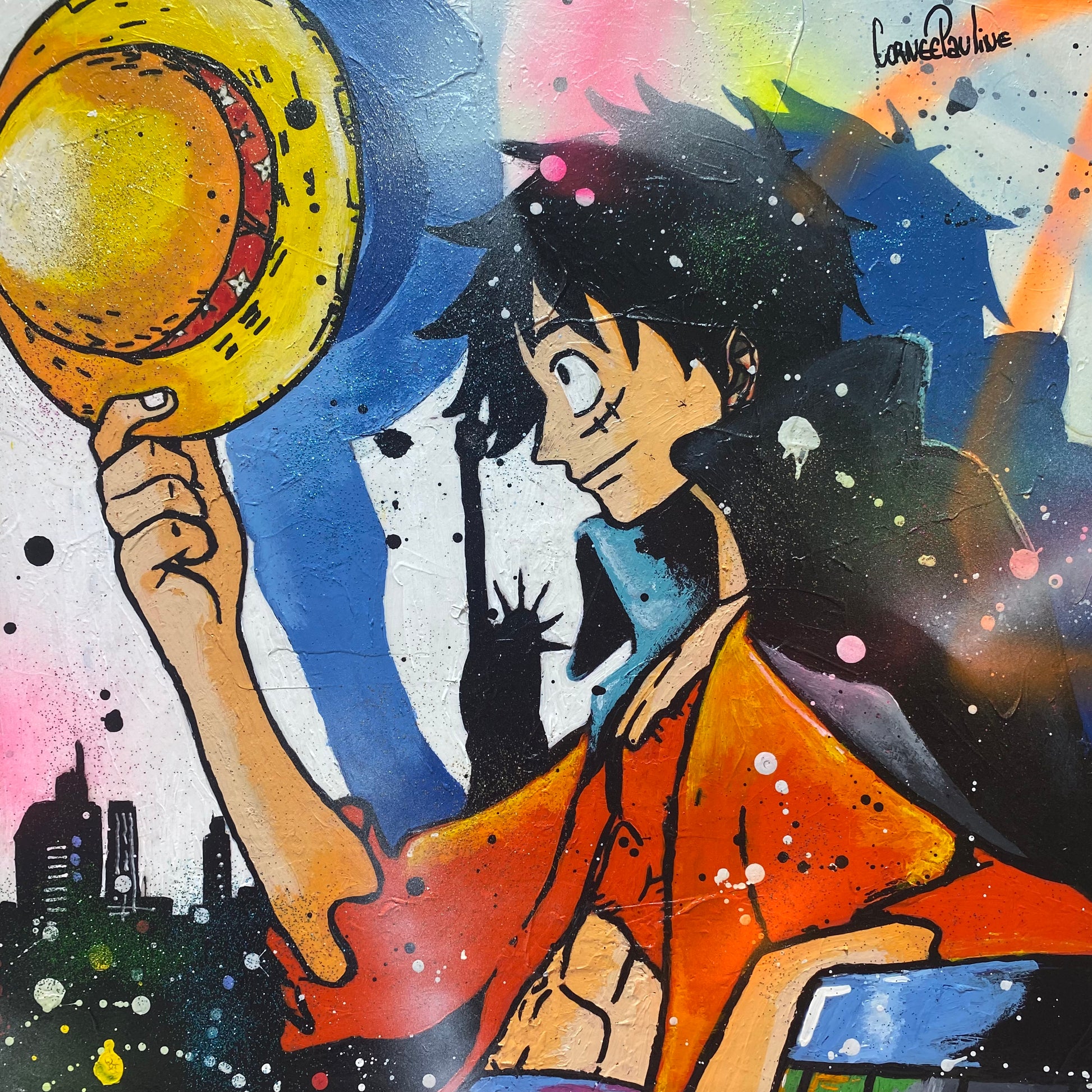 Tableau pop art one piece 