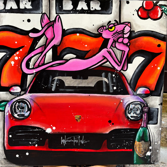 Pink Panther love the red Porsche 777