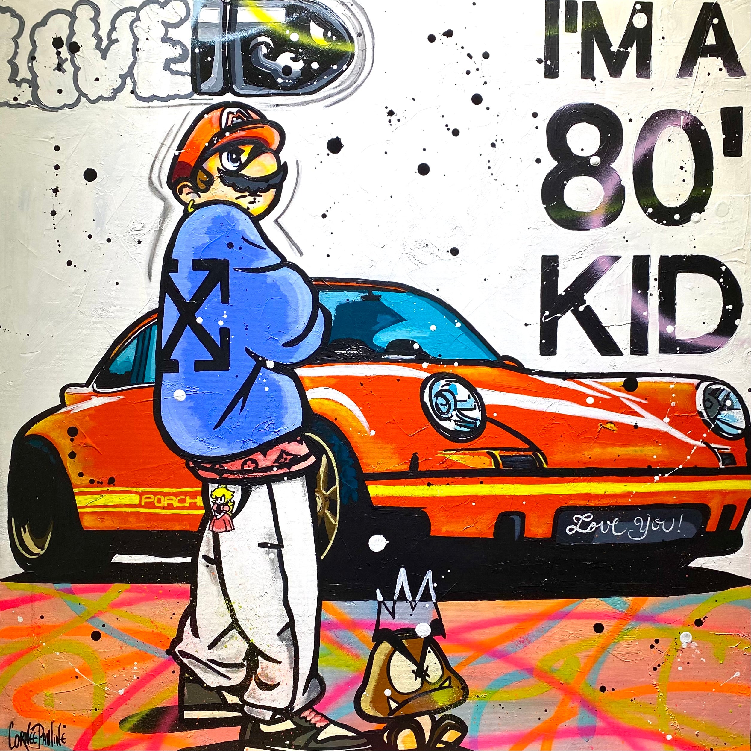 Tableau pop art Mario