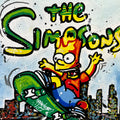 Bart Simpson en skateboard 