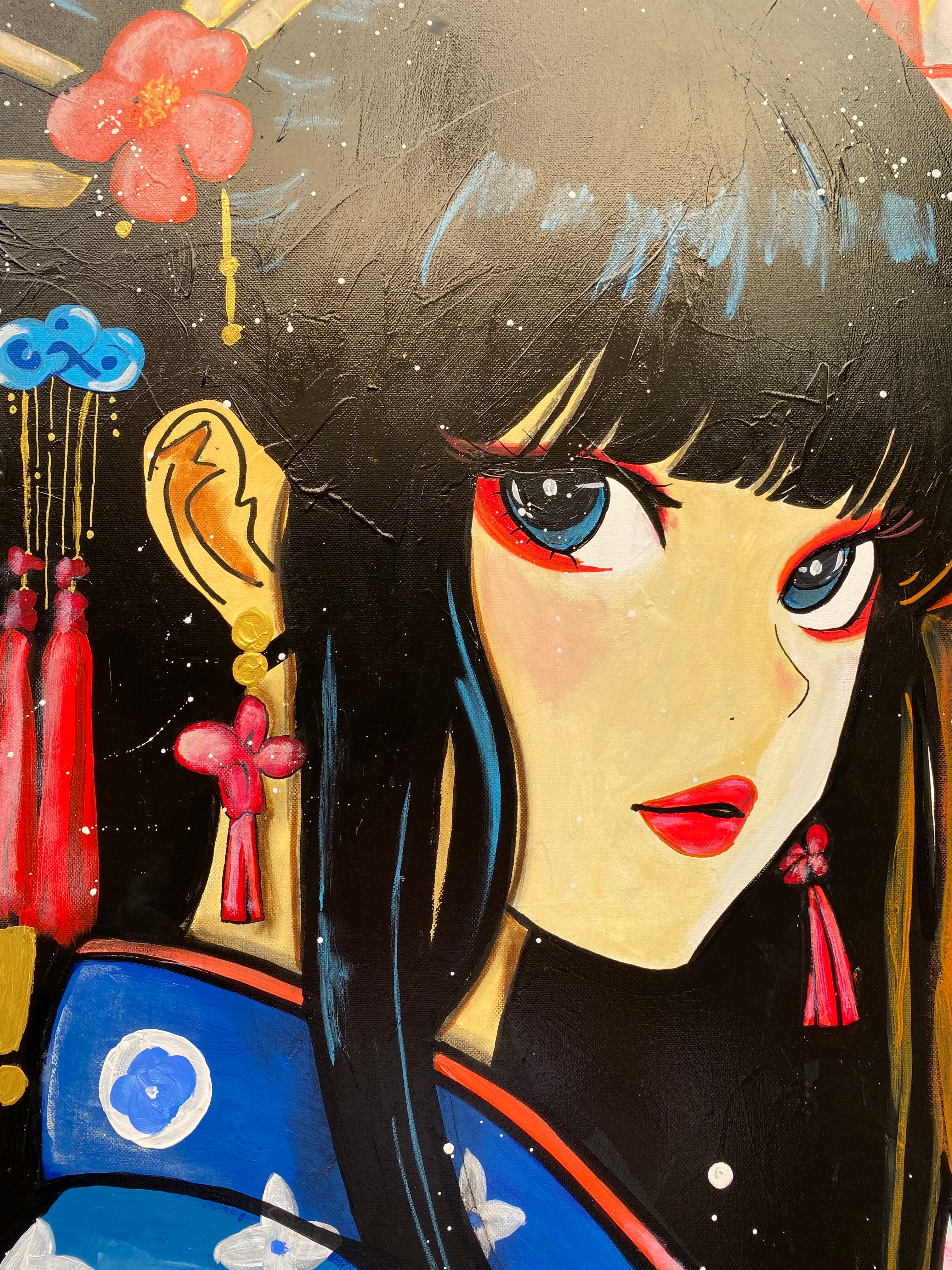 Sexy en rouge et bleu