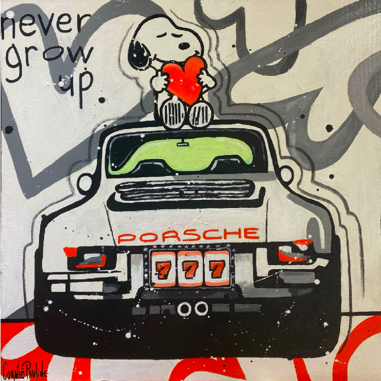 Tableau pop art snoopy