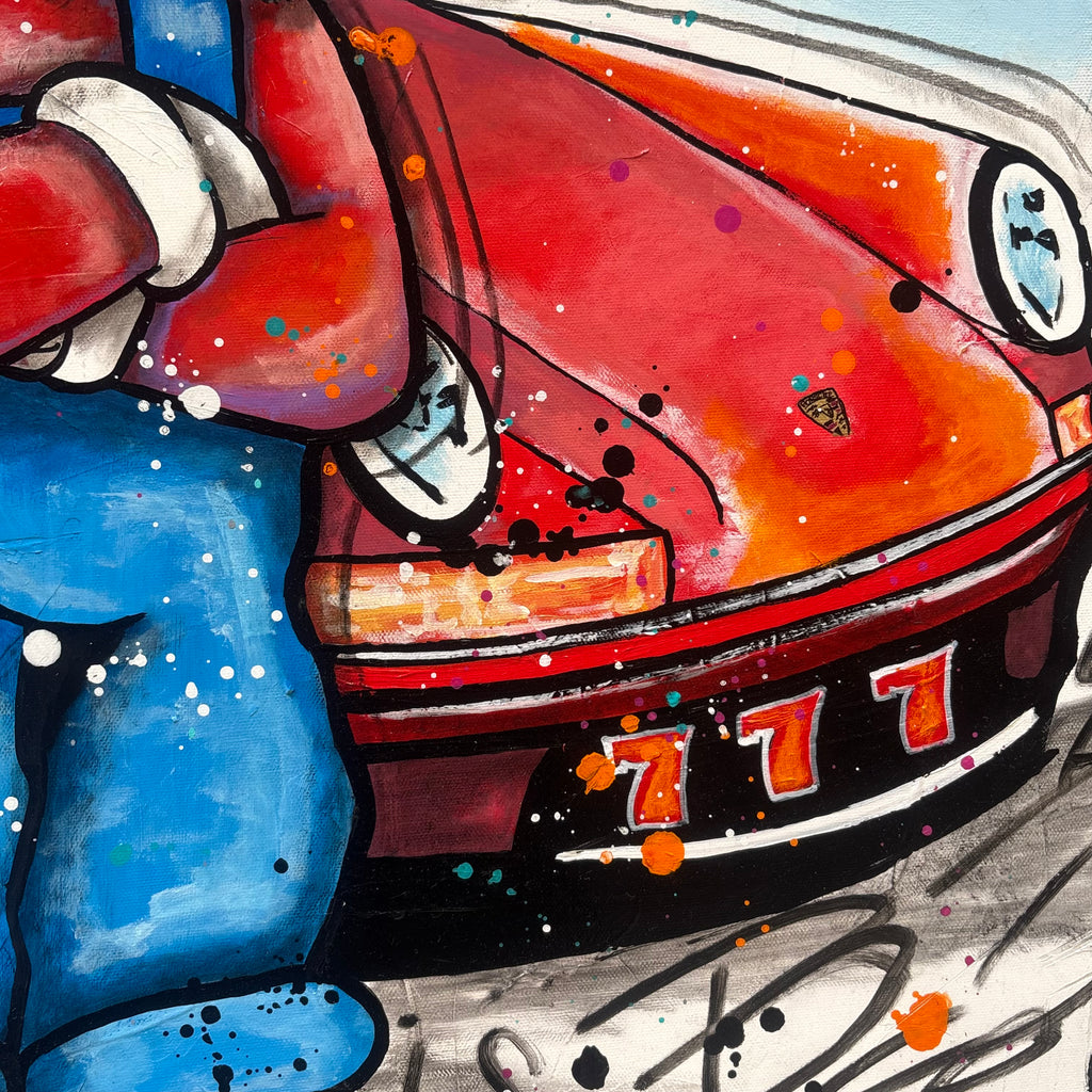 Mario like pop art 911 Porsche