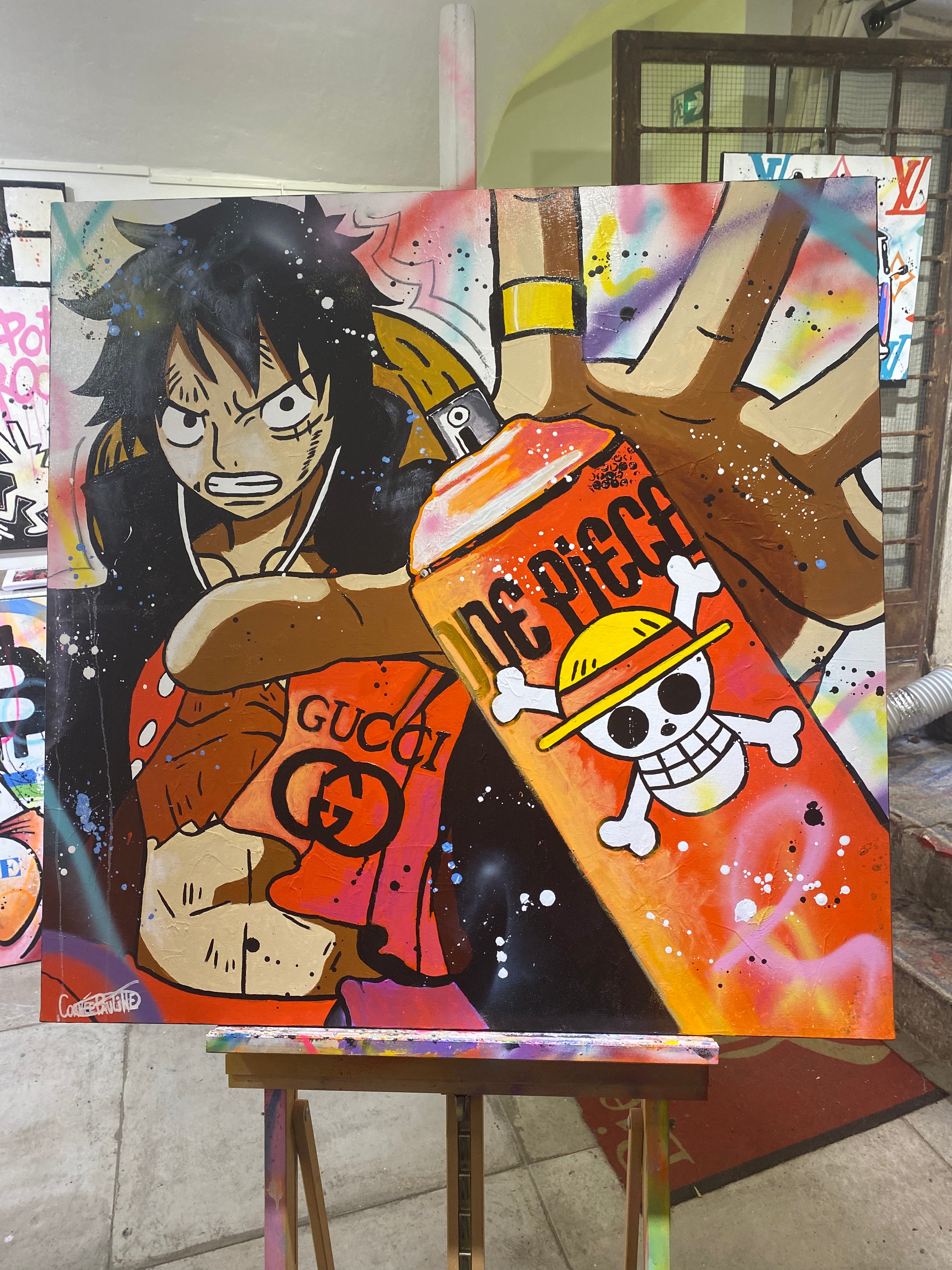 Graffiti de Luffy Red
