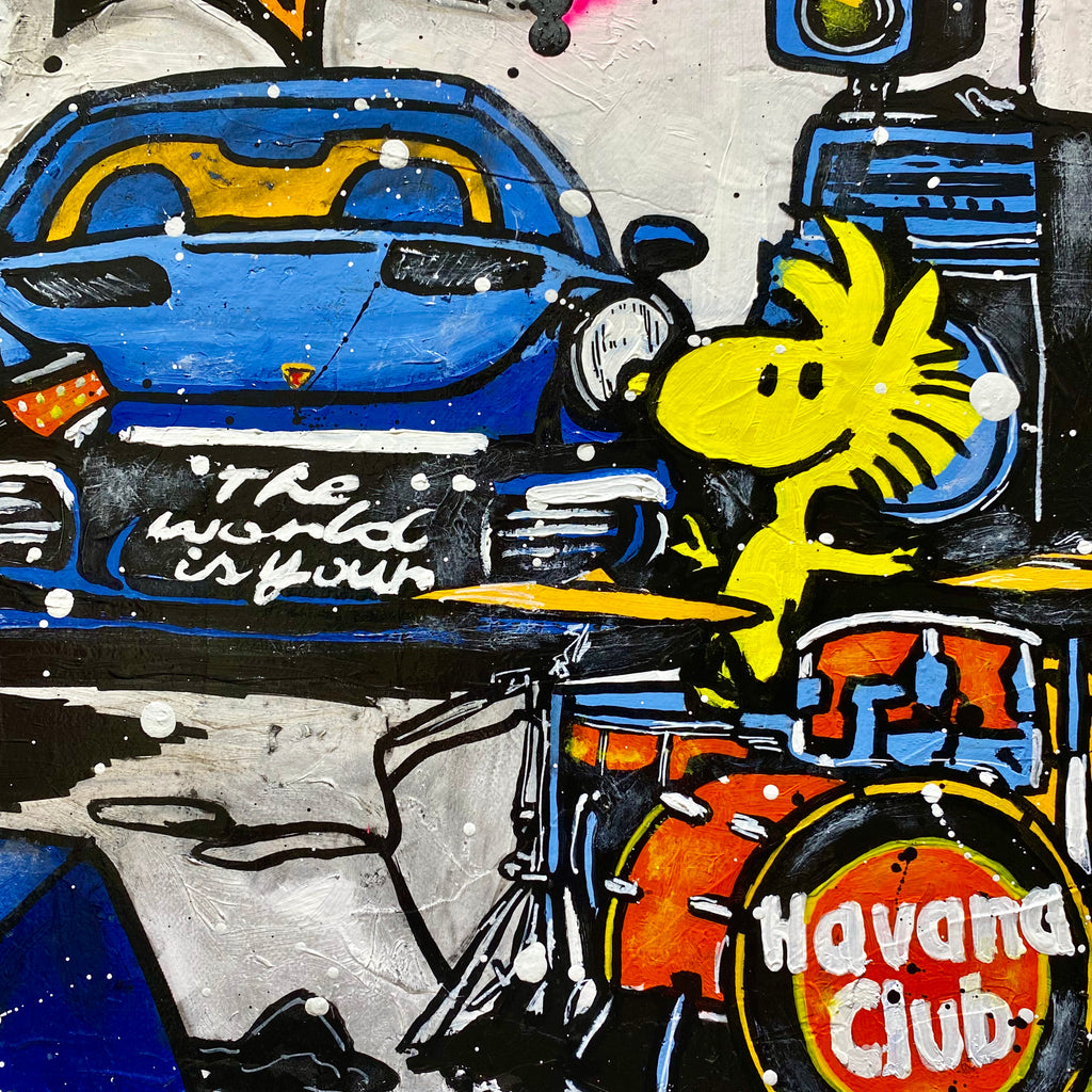 Snoopy et Woodstock en mode rock and roll
