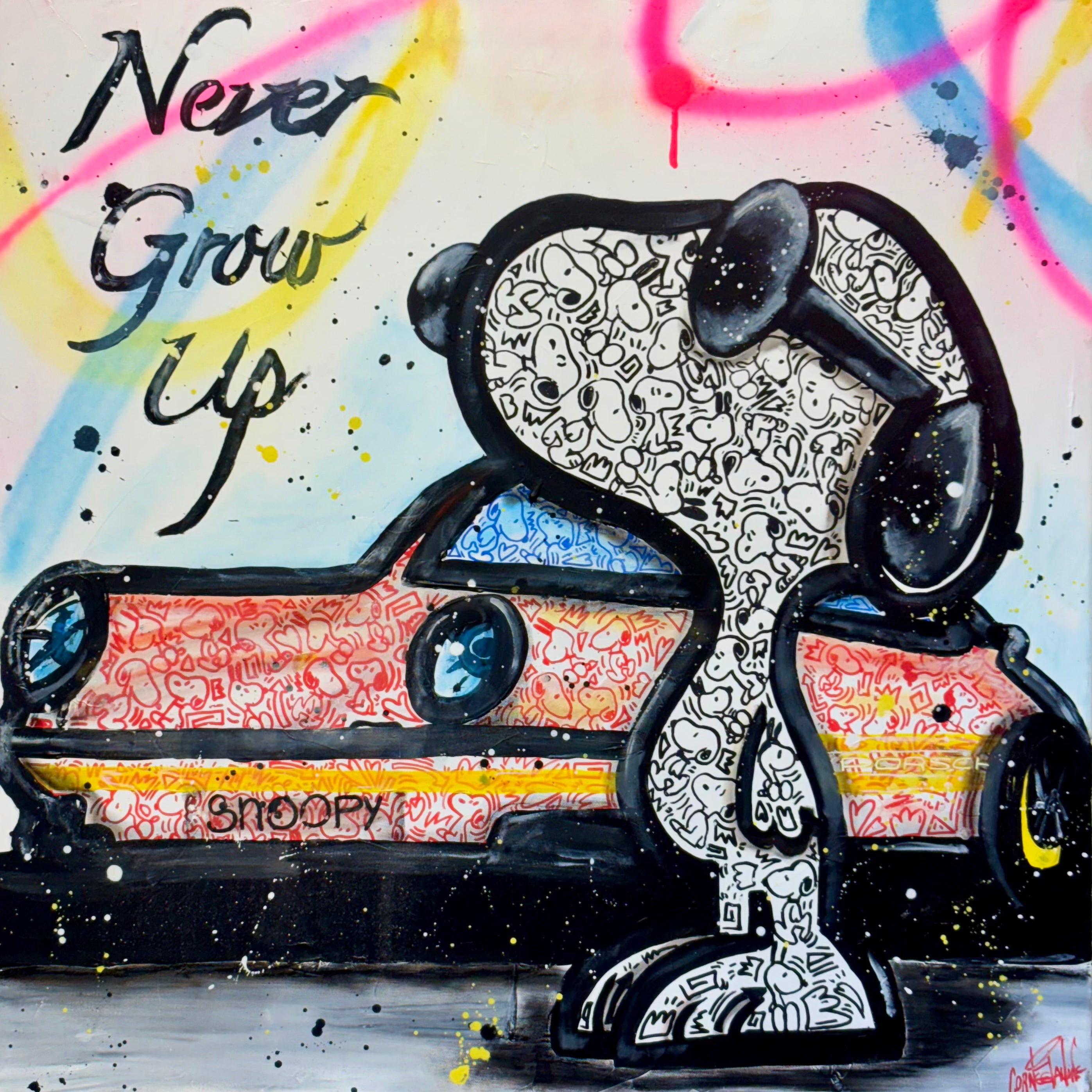 Pop art de Snoopy dans Snoopy