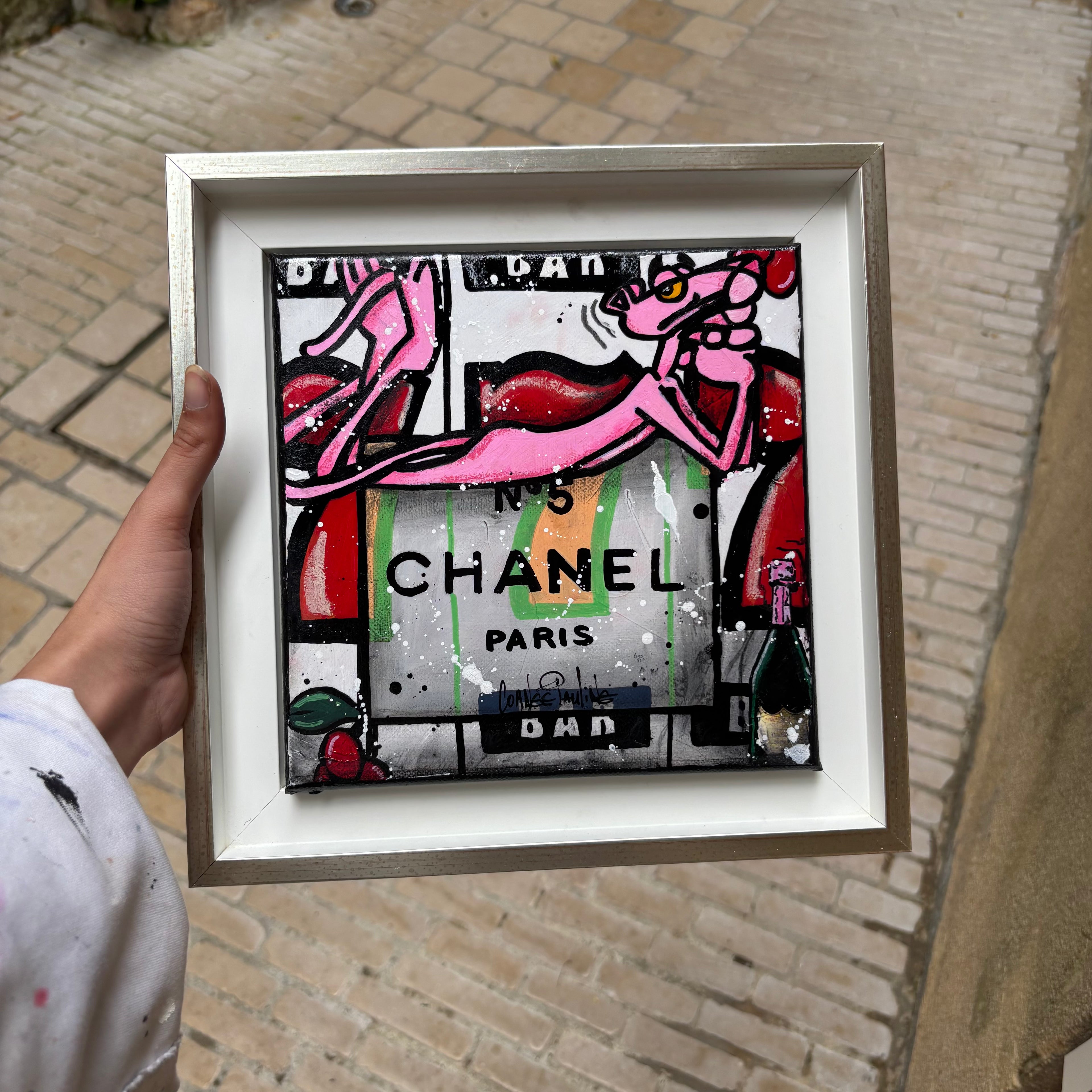 pink panther like Chanel