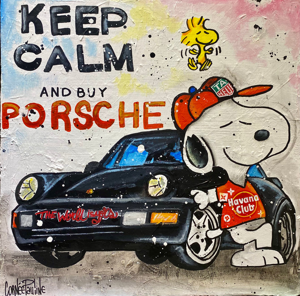 Restez calme et achetez Porsche, Snoopy
