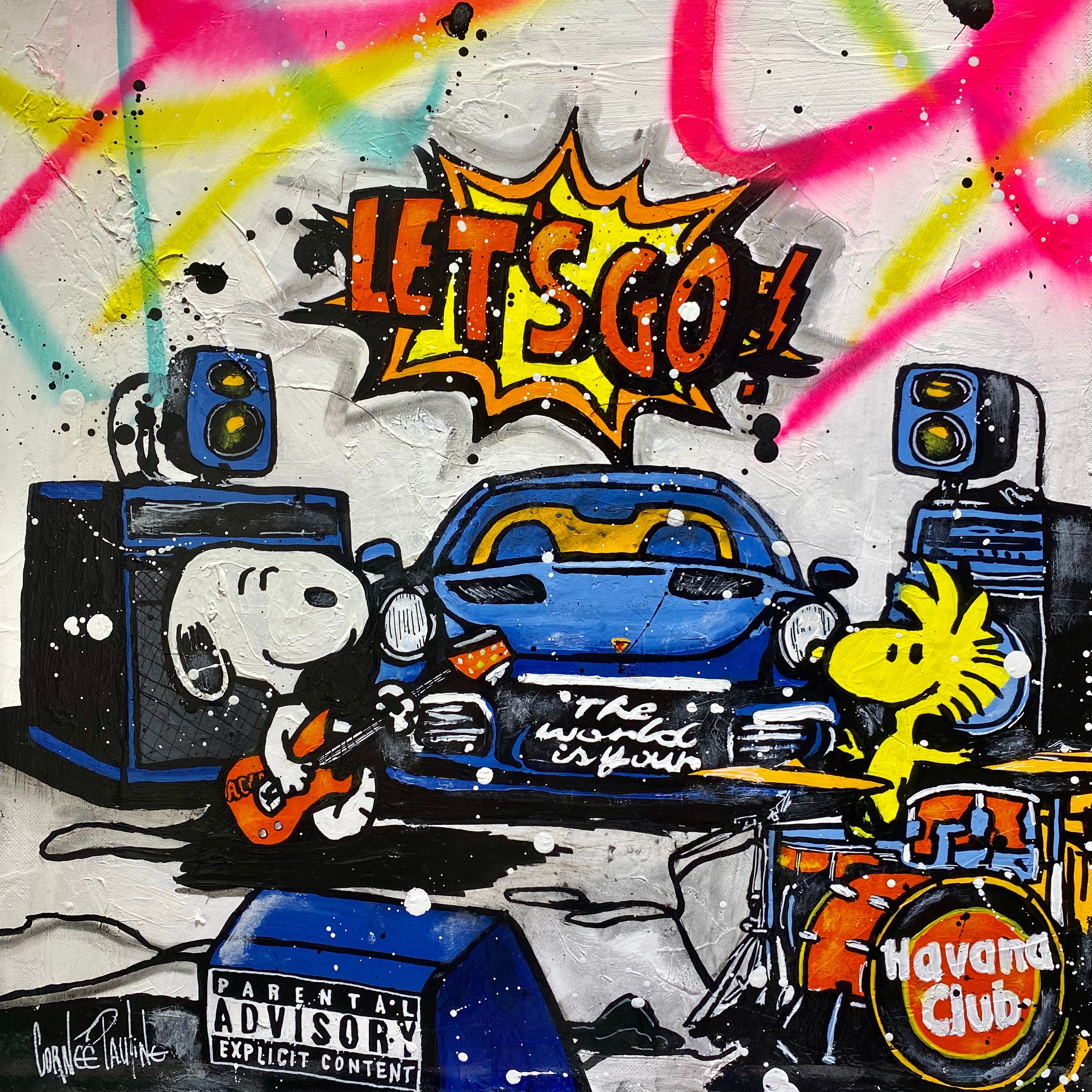 Snoopy et Woodstock en mode rock and roll
