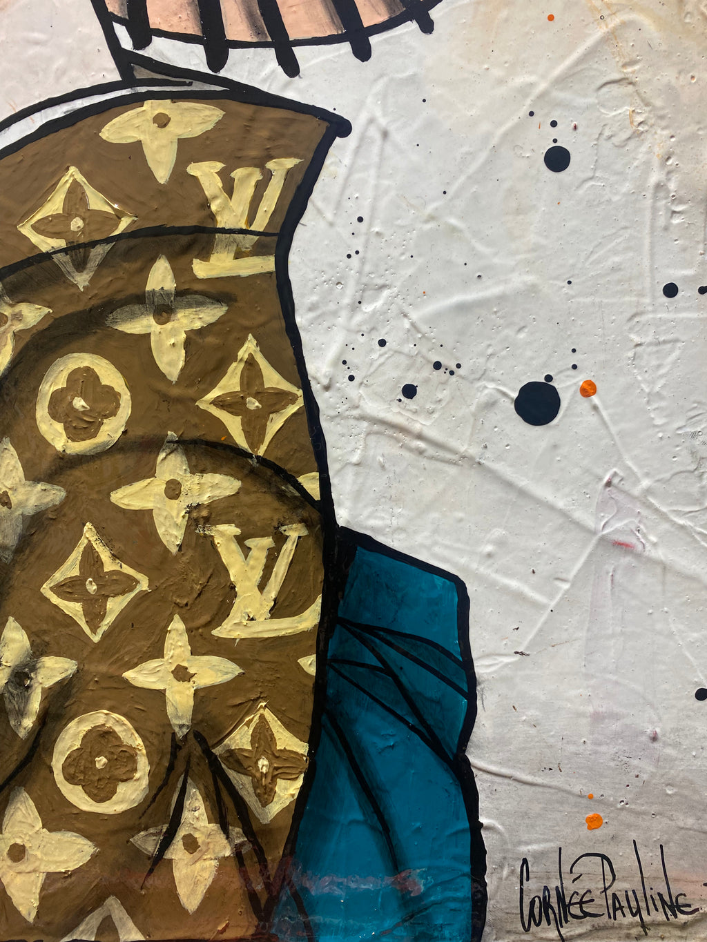 Miss Louis Vuitton, noir et orange