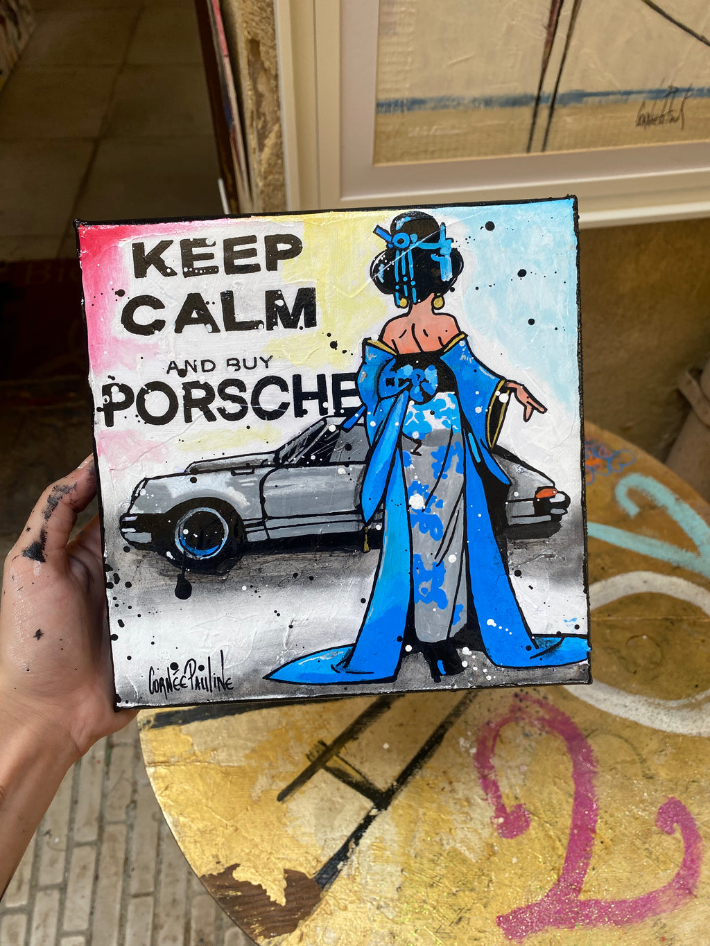Restez calme et achetez Porsche, Mademoiselle Bleue